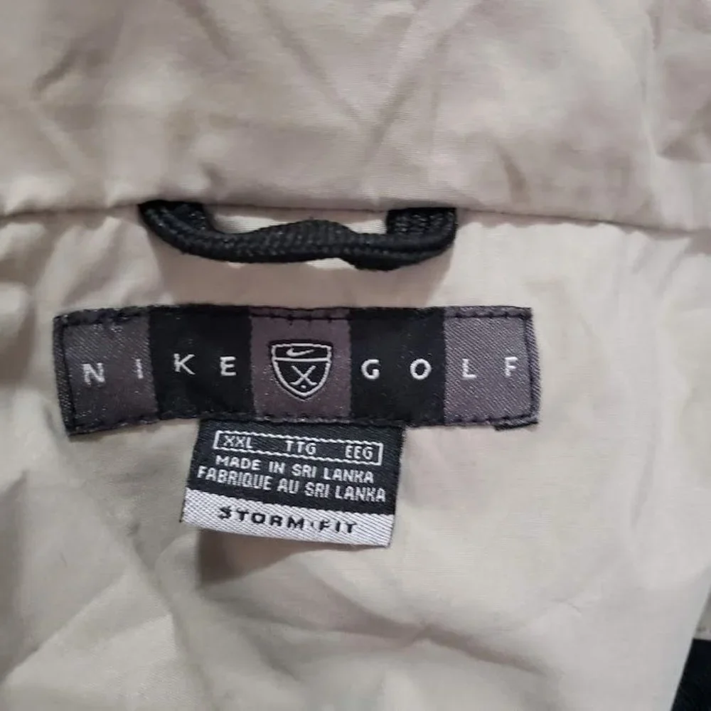 Nike Golf Men's Jacket XXL Brown Black Storm Fit Full Zip - Picture 8 of 12
